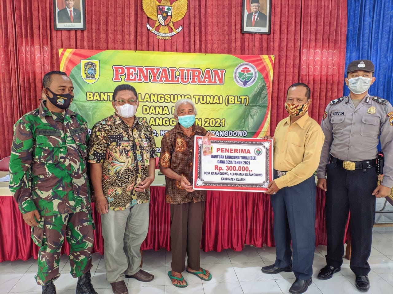 PENYALURAN BANTUAN LANGSUNG TUNAI BULAN KE-10 TAHUN 2021