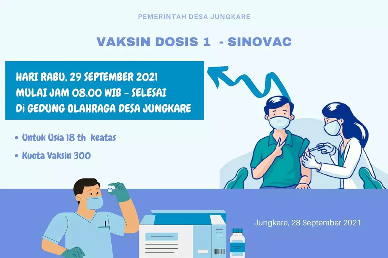 VAKSINASI DOSIS 1 SINOVAC