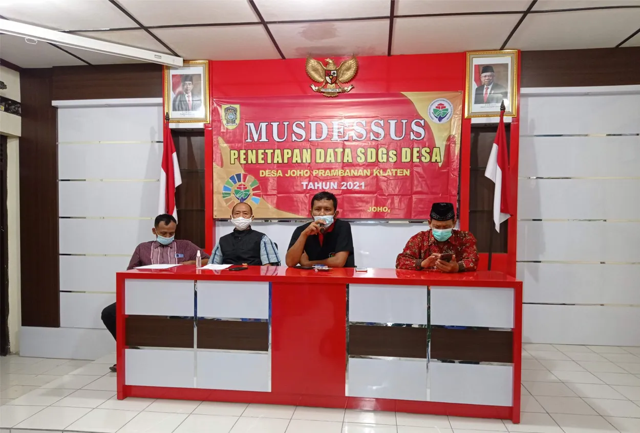 MUSDESSUS Penetapan Hail SDGs Desa Joho Tahun 2021