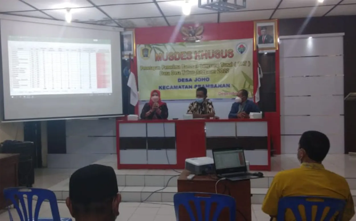 MUSDES Khusus Penetapan Calon Penerima BLT DD Tahun 2022