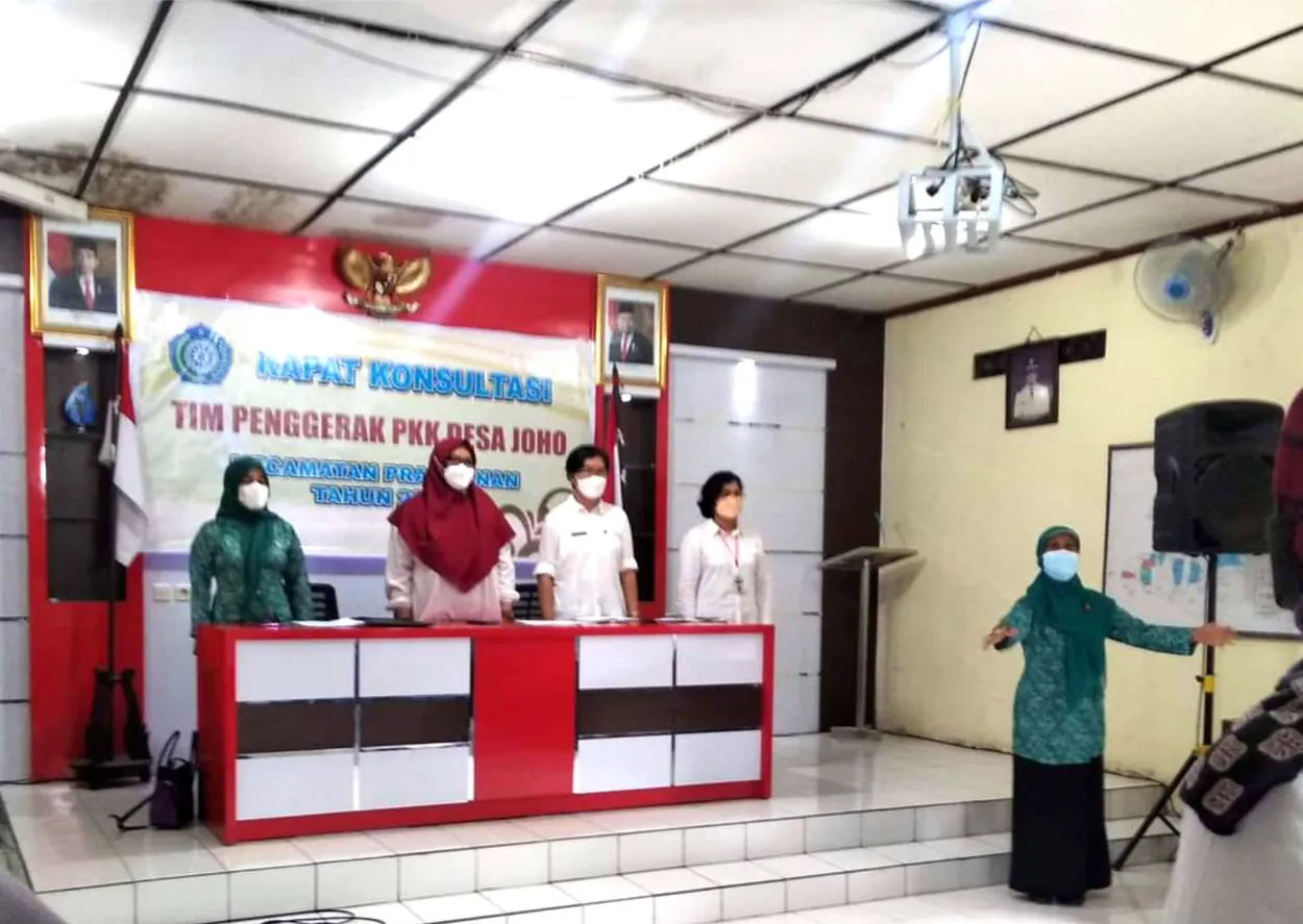 TP PKK Desa Joho adakan Rapat Konsultasi Tahun 2021