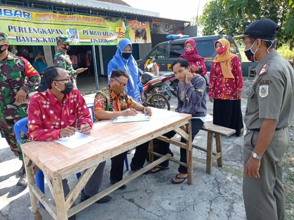 Razia Penertiban Masker, terjaring 23 orang warga pelanggar