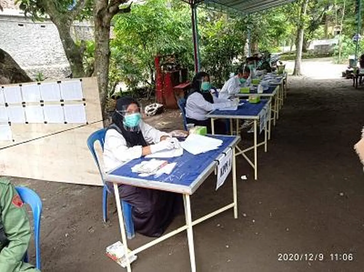 Suasana Pencoblosan Pilbup Klaten 2020 di Desa Joho