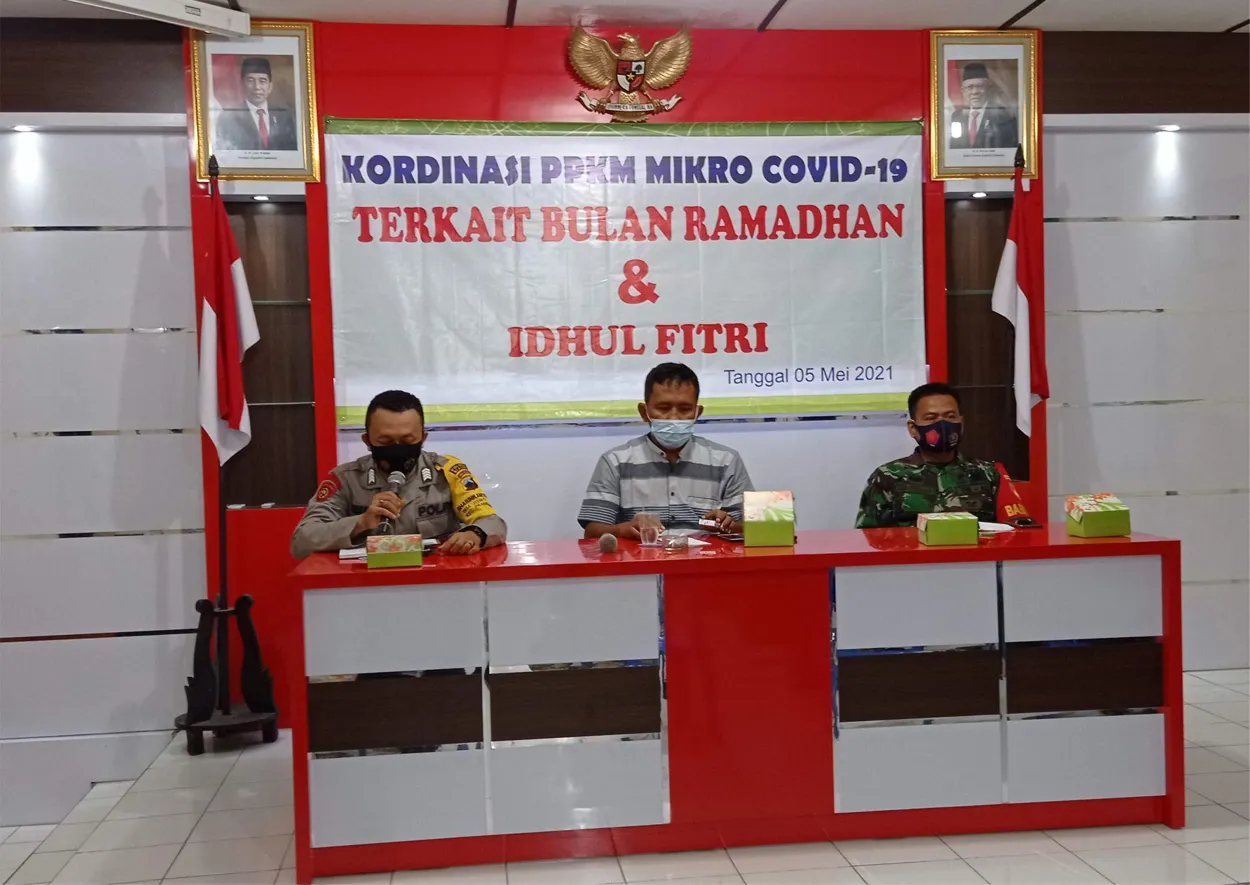 Jelang Idul Fitri, Pemdes Joho mengadakan Rakor PPKM Mikro Desa Joho