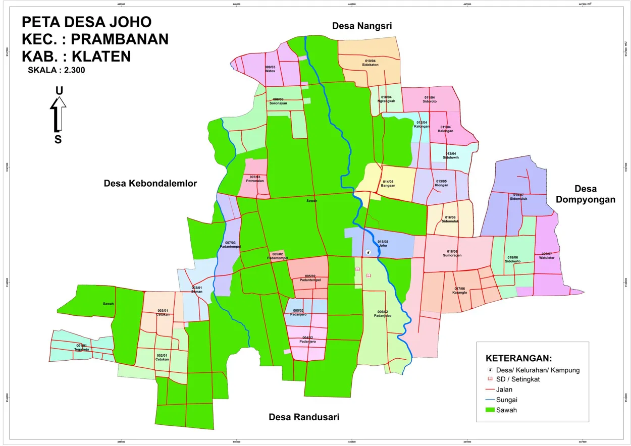 Data Kependudukan Wilayah Dusun se-Desa Joho Tahun 2021 Semester 2