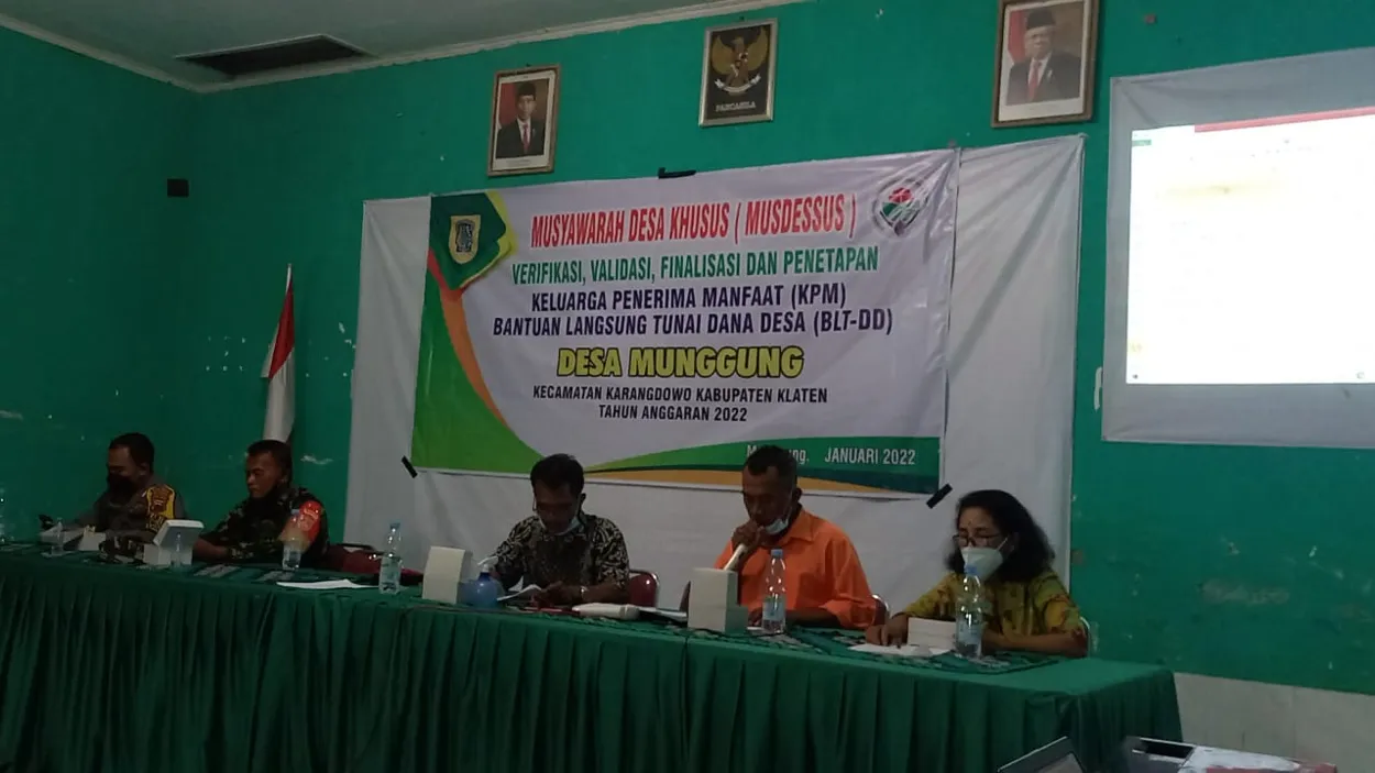 MUSDESSUS Penetapan KPM BLT-DD Desa Munggung