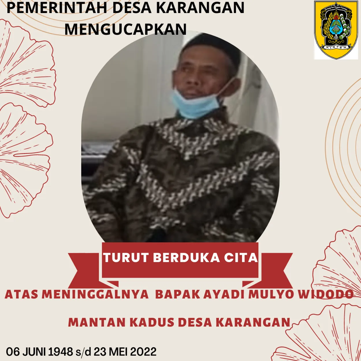 Berita Duka - Mbah Bayan Ayadi Tutup Usia