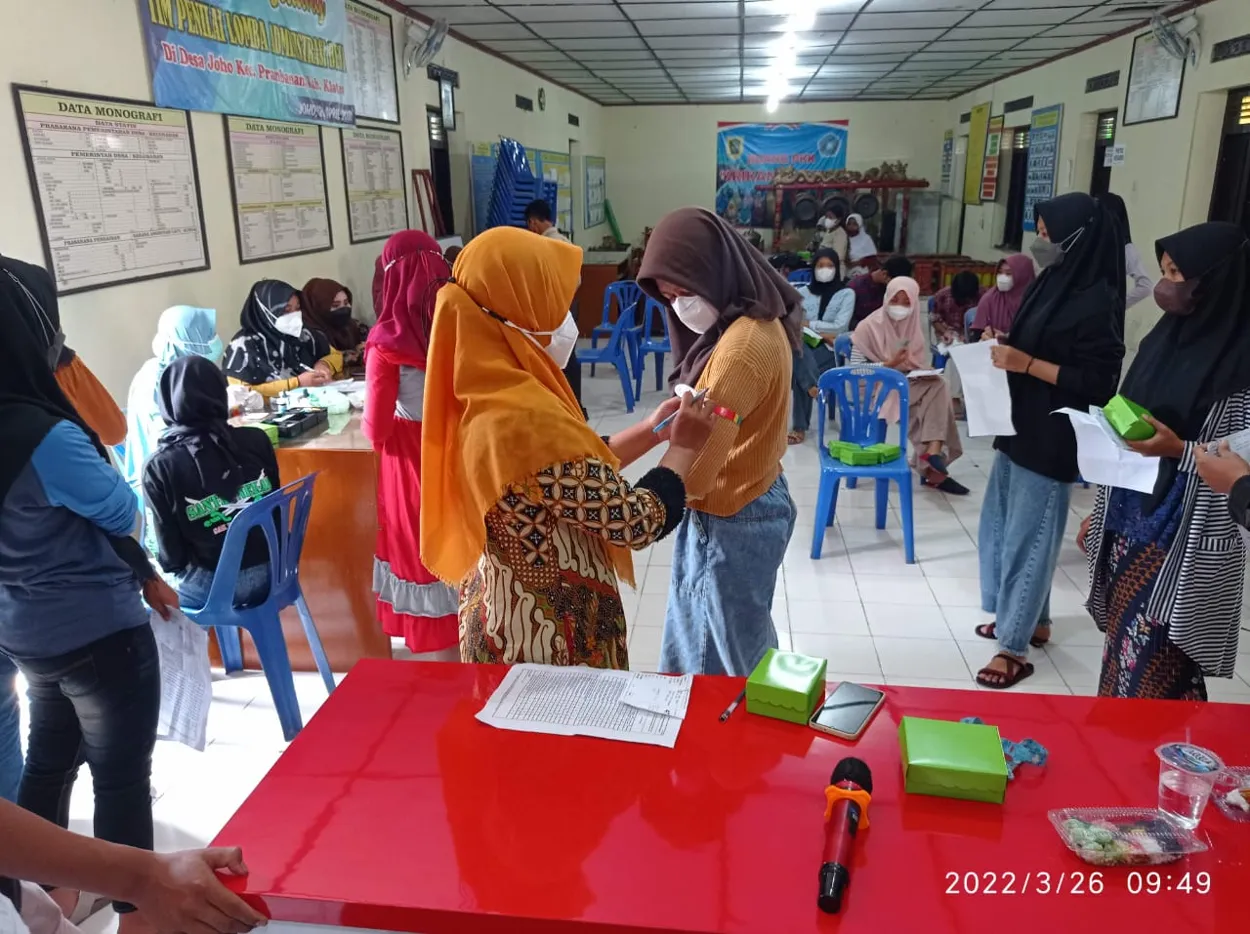 Kegiatan Posmaja di Desa Joho