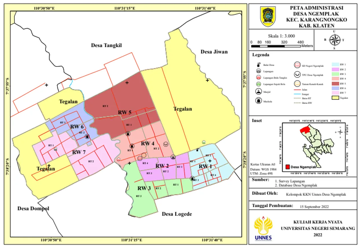 PETA ADMINISTRASI DESA NGEMPLAK
