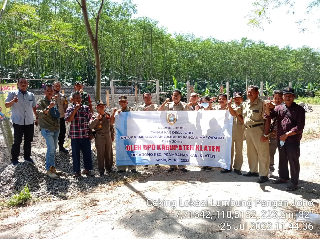 Ceking Lokasi Pembangungan Lumbung Pangan Desa Joho
