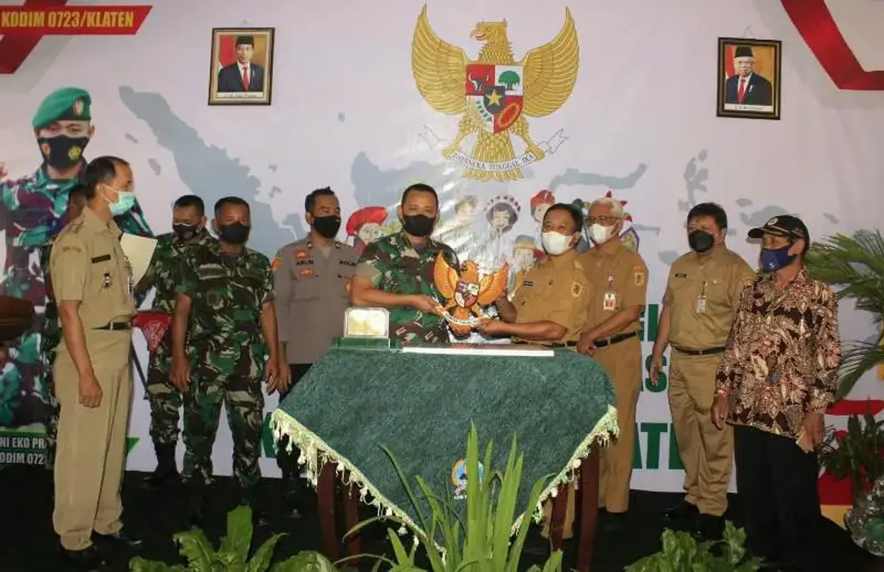 Pencanangan Desa Nglinggi sebagai Desa Pancasila Oleh Kodim 0723 Klaten