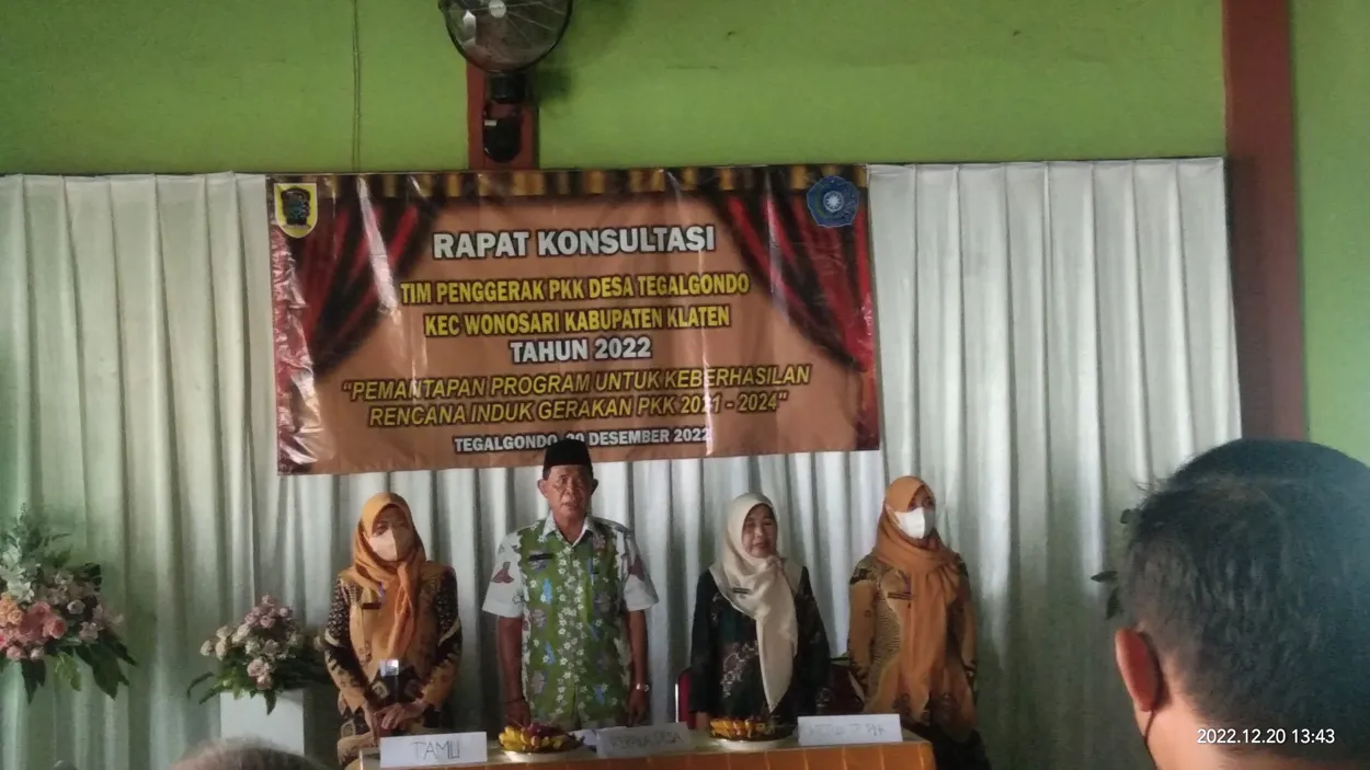 Tim Penggerak PKK Desa Tegalgondo Menggelar Rapat Konsultasi