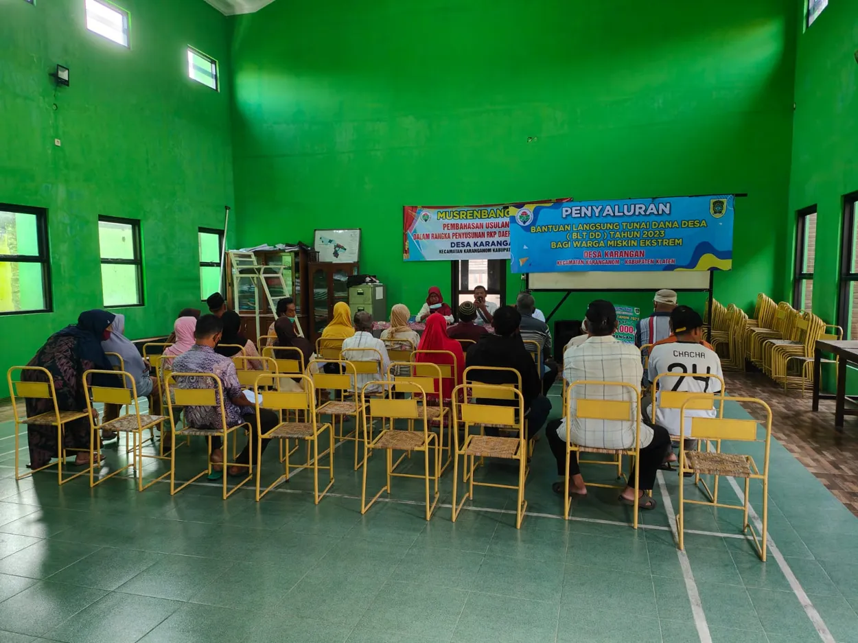 Penyaluran BLT DD Bulan 1 dan 2 Tahun Anggaran 2023 Ds. Karangan