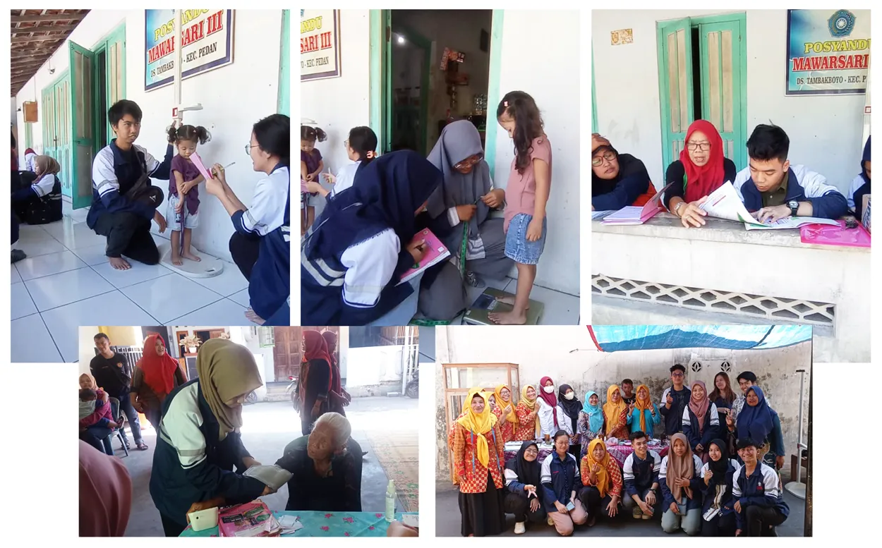 Mahasiswa KKN Tim 2 UNDIP Turut Melayani Balita dan Lansia pada Posyandu di Desa Tambakboyo
