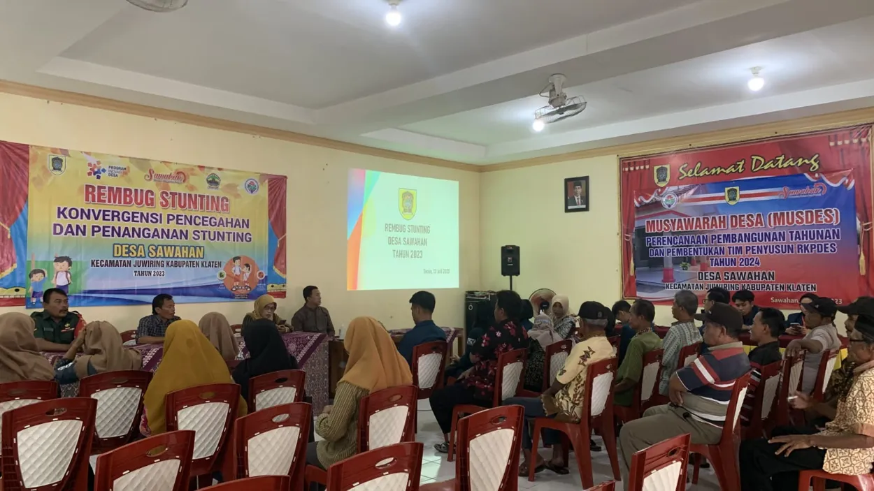 Rembug Stunting Desa Sawahan: Kolaborasi Membangun Generasi Unggul dan Bebas Stunting