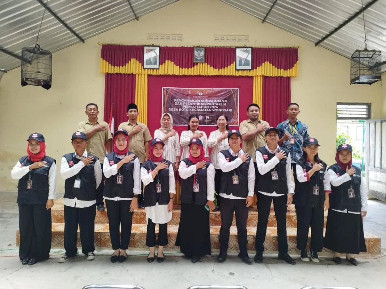 Pengambilan Sumpah/Janji dan Pelantikan Pantarlih Pemilu Tahun 2024