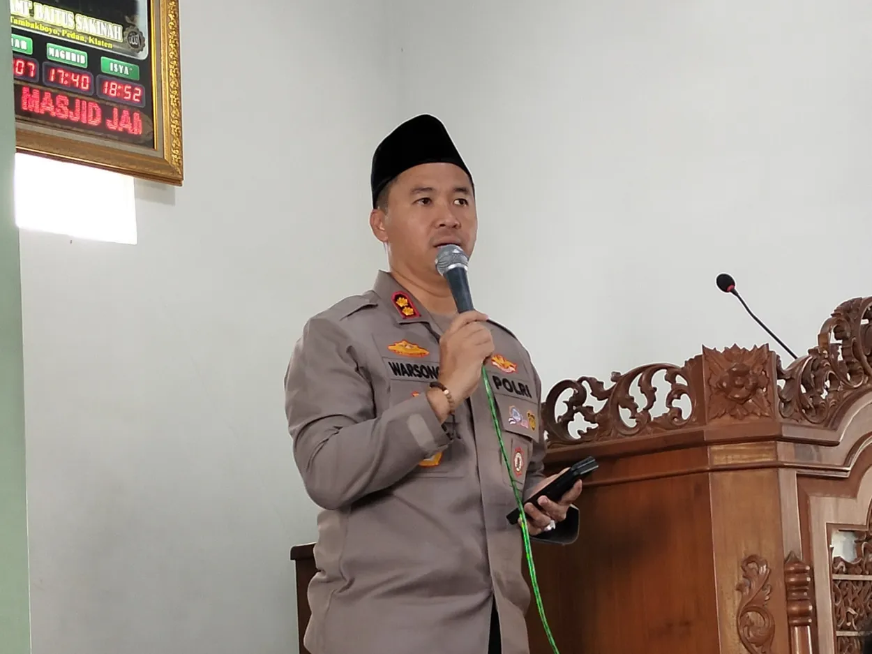 Kapolres berkunjung untuk menciptakan keamanan dan ketertiban masyarakat di Desa Tambakboyo