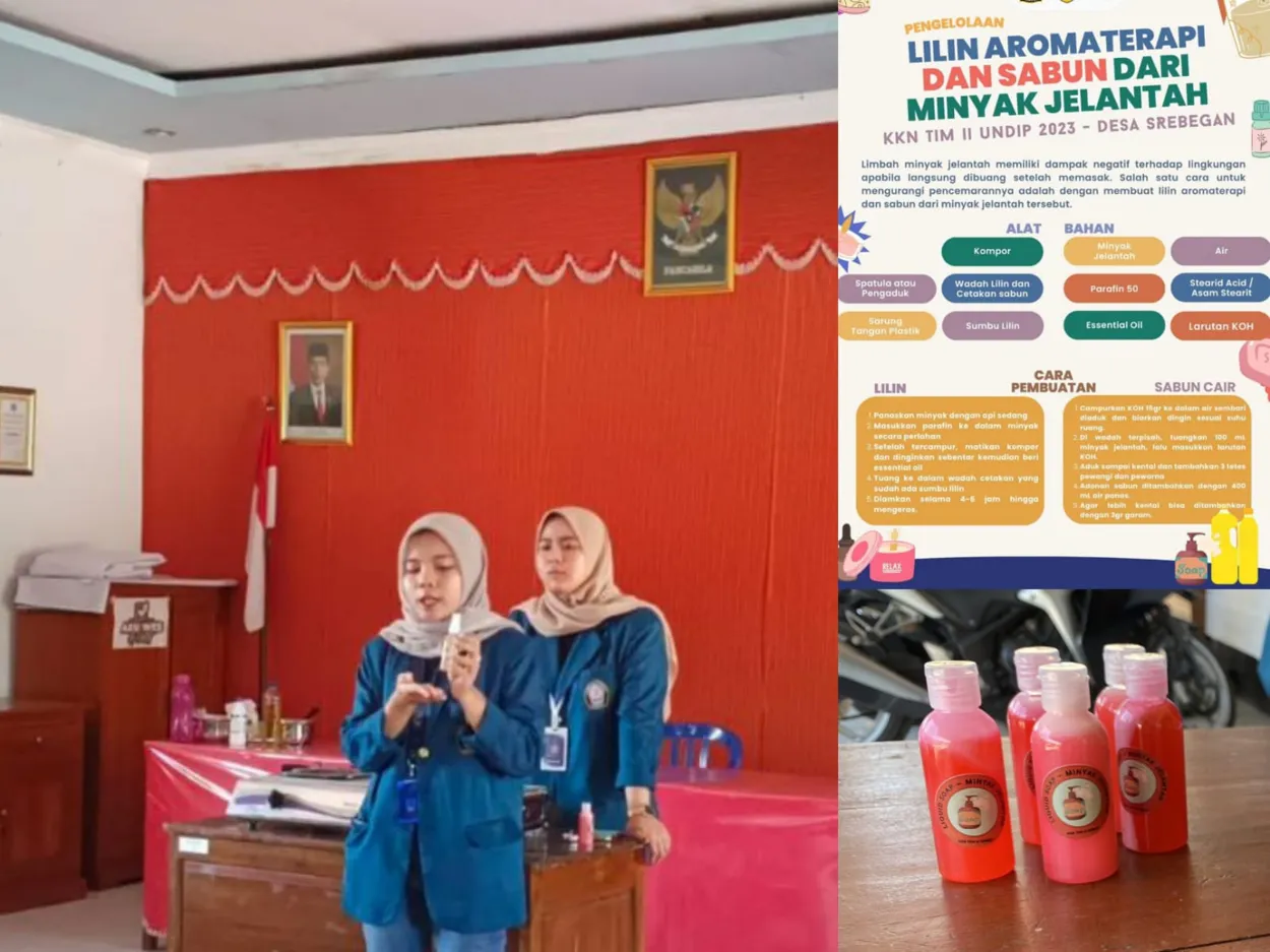 Mahasiswa KKN Undip Tim II Ajak Ibu-Ibu PKK Sulap Minyak Jelantah menjadi Sabun Cair Bermanfaat