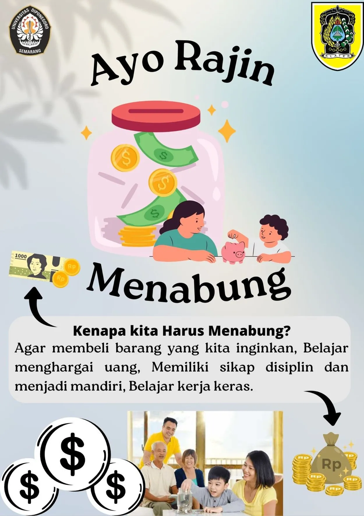 Ayo Dapatkan Manfaat dari Gemar Menabung! Mahasiwa KKN Tim II UNDIP Mengajak Anak SD Untuk Menabung