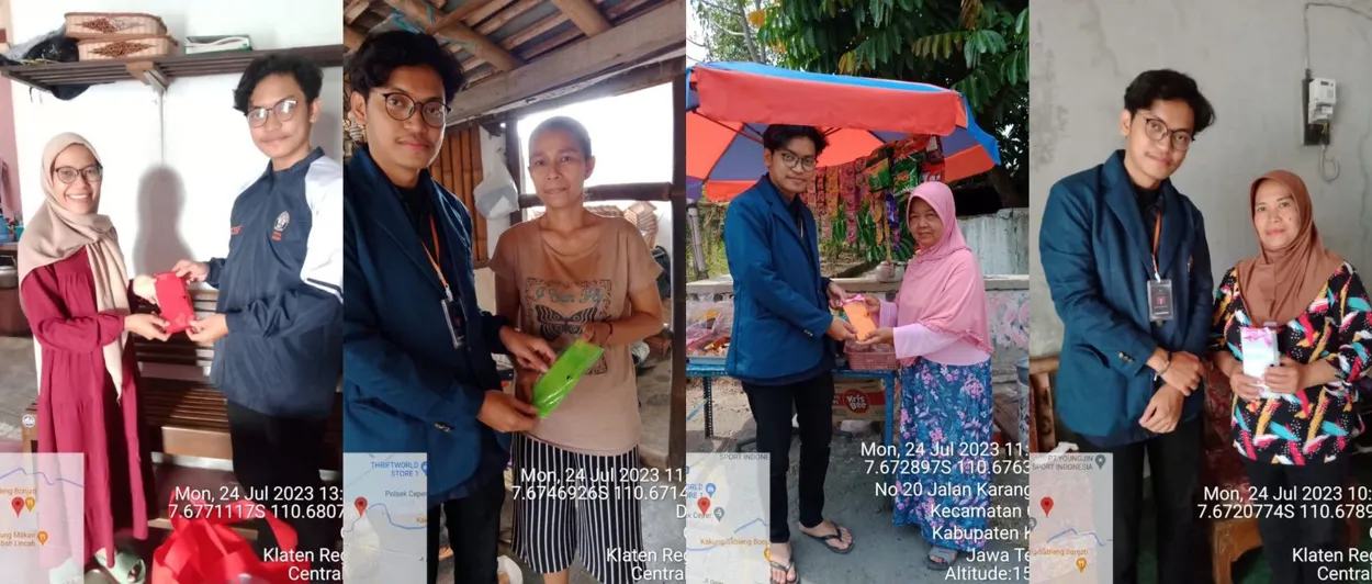 Mahasiswa KKN UNDIP Praktik Penggunaan Dompet Disiplin di Dukuh Karangmojo