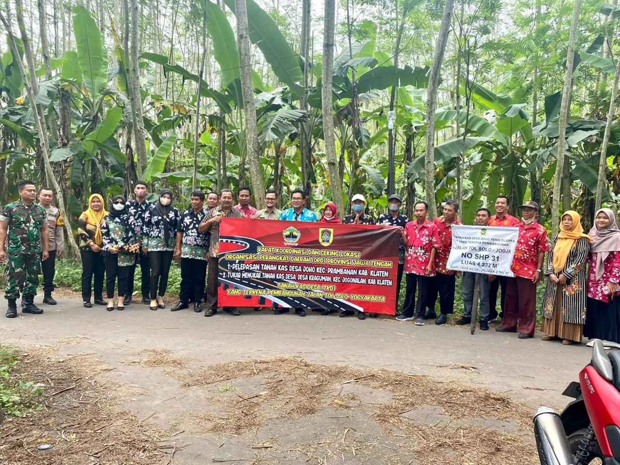 Rapat Koordinasi dan Cek Lokasi OPD Pemprov Jateng Terkait Pelepasan Tanah Kas Desa Joho